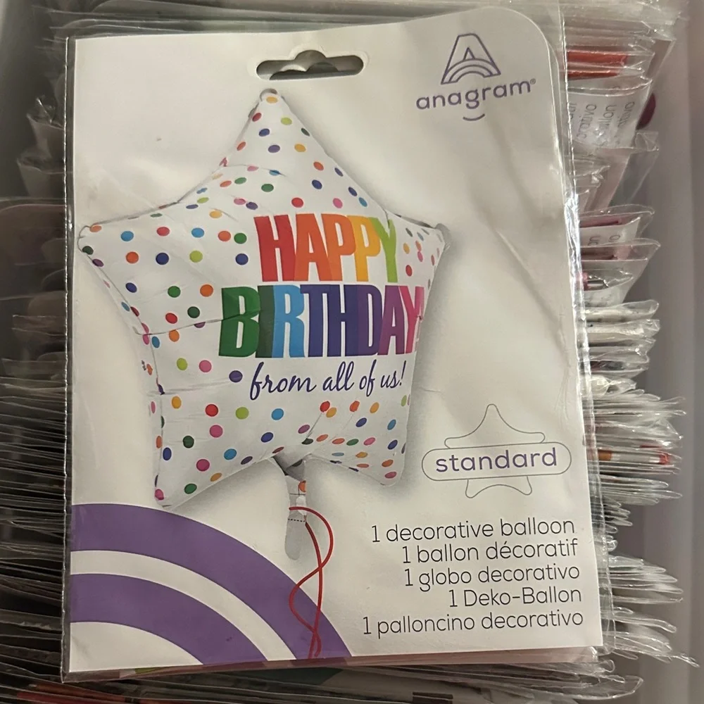 Anagram Happy Birthday Star Balloon